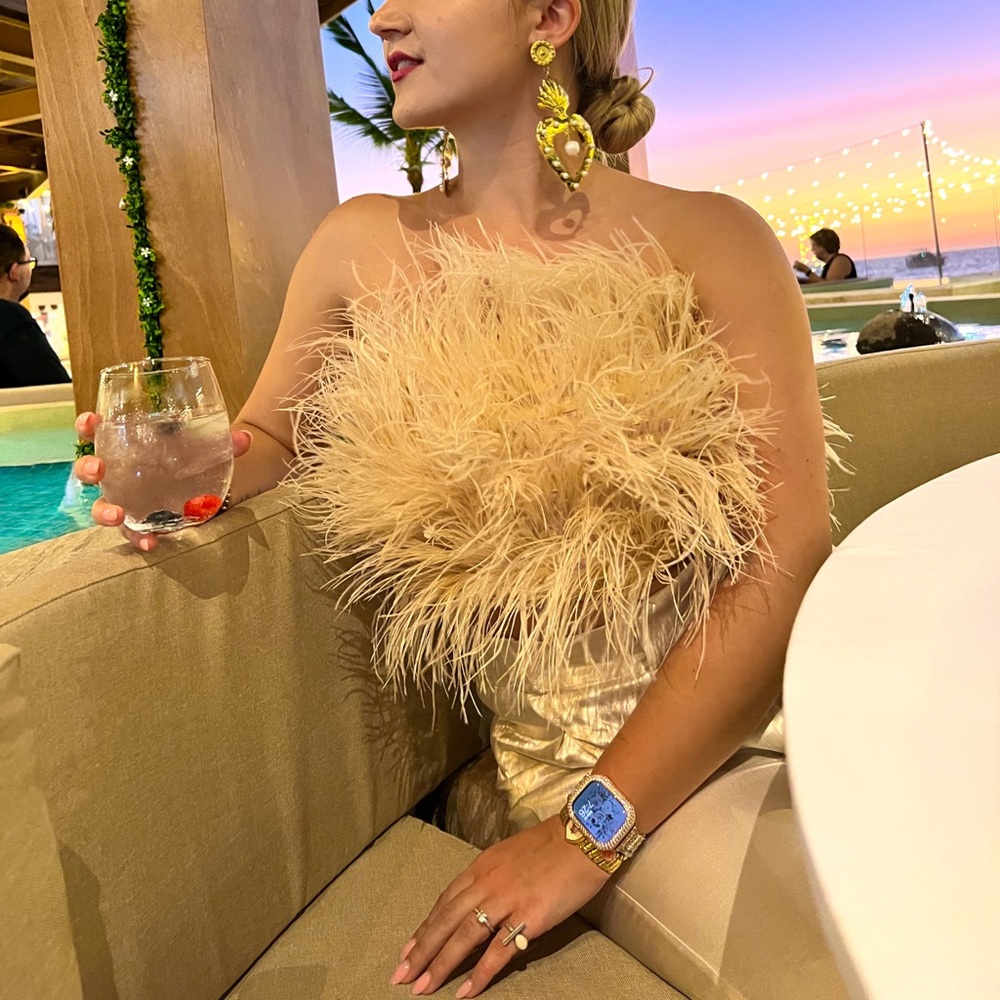 Ostrich Feather Top
